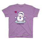 ゆきだるまころころのゆきだるまが大好き！紫 Regular Fit T-Shirt