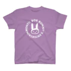 BOB BUNNY’s Entertainment!!のおかっぱうさぎのうーと白いロゴ Regular Fit T-Shirt