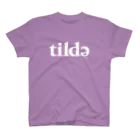 tildeのWhite tilde スタンダードTシャツ