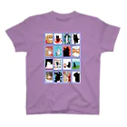 WAMI ARTの猫の窓藤色 Regular Fit T-Shirt
