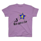 Yuko’ｓ Galleryの【開運祈願】星に願いを！ Wish upon a star! 巳年生まれ守護梵字アン スタンダードTシャツ