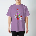月夜のタツノオトシゴのAnd so happy Christmas Regular Fit T-Shirt