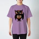  Dark blancoのDark blanco "Owl" スタンダードTシャツ