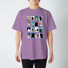 WAMI ARTの猫の窓藤色 Regular Fit T-Shirt