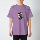 ヤママユ(ヤママユ・ペンギイナ)の着物ぺんぎん―モダンきもののケープとフンボ― Regular Fit T-Shirt