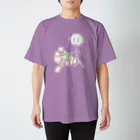 ４さいのおみせのむらさきくん＿白抜き スタンダードTシャツ