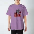 とんびのお宿のコサギと彼岸花 Regular Fit T-Shirt