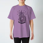 7IRO GLAMOUROUSのノエル・デストロイ・クラッシャー線画Tシャツ淡色 Regular Fit T-Shirt