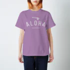 ハワイスタイルクラブのALOHA ISLANDS  WHT LOGO スタンダードTシャツ