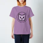 キャットニャーのムラサキPOPな猫 スタンダードTシャツ