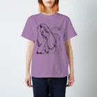 NiSchの「10+」'Quiet' anger girl Regular Fit T-Shirt