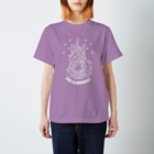 7IRO GLAMOUROUSのノエル・デストロイ・クラッシャー線画Tシャツ濃色 Regular Fit T-Shirt
