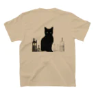 Spl_MuteのFrench cat スタンダードTシャツの裏面