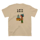 NOBLEROSEGRAFFITIのLOVE ROSE シリーズ スタンダードTシャツの裏面