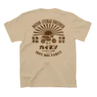 カブヌシ 商會（SUZURI店）のカイヌシ 鉄犬 Regular Fit T-Shirtの裏面