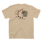 とんたんとかんたんのCOFFEE ROASTING COLLOR CHART Regular Fit T-Shirtの裏面