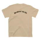 NOW ONのNo shovel No life  B スタンダードTシャツの裏面