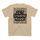 Kicks colorsの24/7 bandanna color 1 スタンダードTシャツの裏面