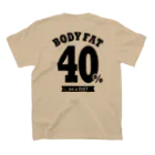 ウサさんの体脂肪率40％ スタンダードTシャツの裏面