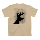 Le souffle blanc@SUZURIのJackalope  series  【雄鹿】 手影絵 Regular Fit T-Shirtの裏面