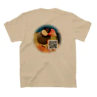 推しのある人生をの文鳥のはるさめちゃん スタンダードTシャツの裏面