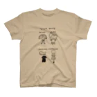 木波本陽子　Kibamoto YokoのVIVA NUTS 4 （シロクロ） スタンダードTシャツ