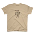 木波本陽子　Kibamoto YokoのVIVA NUTS （アーモンド）シロクロ スタンダードTシャツ