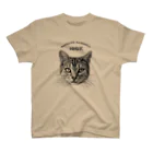 猫カフェラグドール（大阪難波）のニックを応援し隊！モノクロ スタンダードTシャツ