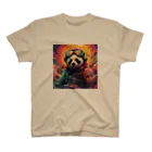 MiraCode　(by AI design)のFuture Funk Panda スタンダードTシャツ