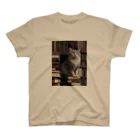 新ーARATAの主の仕事を眺める老猫 Regular Fit T-Shirt