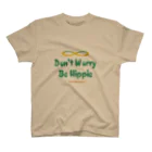 mixethnicjamamaneseのオリジナルロゴシリーズ　don't worry be hippie スタンダードTシャツ