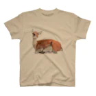 いきもの大好き！ほほえみフレンズのシカの息抜き スタンダードTシャツ