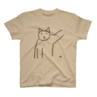 hk_illustrationのねこちゃん壁ドン スタンダードTシャツ