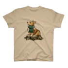 犬グッズの店しえるぶるーのマフラー犬　コーギー Regular Fit T-Shirt