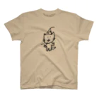 カクレガの三角帽子のねこちゃん スタンダードTシャツ