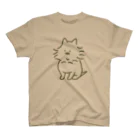 るんるんるびちゃんの寝ぐせるびちゃんカーキ スタンダードTシャツ