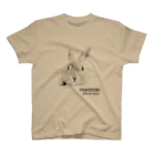 j8ie de vivre♪のうさぎの休憩　USAGIZUKI　モノクロ Regular Fit T-Shirt