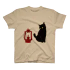 WAMI ARTのランタン猫 スタンダードTシャツ