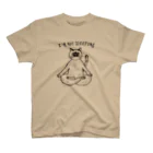 UjiYogaHouseの寝てるんちゃうで！瞑想ヨガ猫/yogaねこ Regular Fit T-Shirt