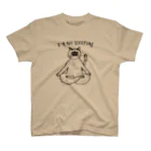 UjiYogaHouseの寝てるんちゃうで！瞑想ヨガ猫/yogaねこ スタンダードTシャツ