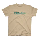 BeansショップのBeans北欧風ブルーロゴ スタンダードTシャツ