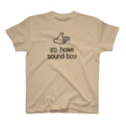 Art Studio TrinityのGO HOME SOUND BOY【淡色ベース】 スタンダードTシャツ