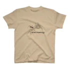 ue☆(ウイ）のハシビロコウのシューちゃんコケ掃除（モノクロ） Regular Fit T-Shirt