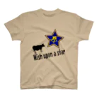 Yuko’ｓ Galleryの【開運祈願】星に願いを！Wish upon a star！丑年生まれ守護梵字タラーク Regular Fit T-Shirt