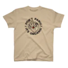 420 MUSIC FACTORYのDon't panic it's organic（パニくるな！）大麻　ジョイント　スモーク　マリファナ　カンナビス Regular Fit T-Shirt