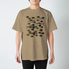 Tachimako/Mikaの川魚のカモフラ風 スタンダードTシャツ