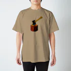 なかむらよすぃ＊DESIGN SHOPのドット絵　薪割り スタンダードTシャツ