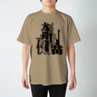 奇譚bar夜猫-無人商店-の奇譚bar夜猫ロゴ混合 スタンダードTシャツ