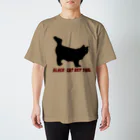 もっち（mocchi）の鍵しっぽ猫ちゃんシルエット スタンダードTシャツ