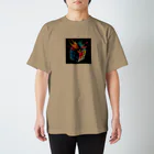 Ksdesignのカラーバースト・キュービカル Regular Fit T-Shirt